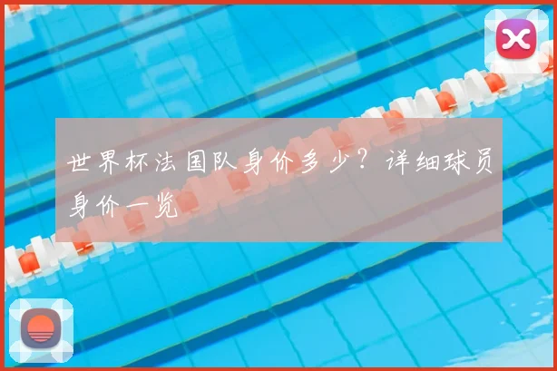 世界杯法国队身价多少？详细球员身价一览